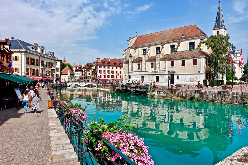 Centro da cidade de Annecy na França